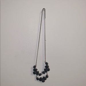 Black statement necklace